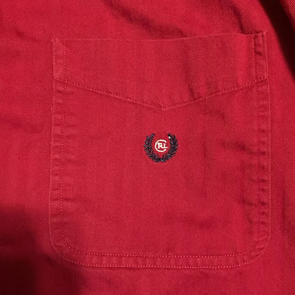 Chaps Ralph Lauren Red Button down - Picture 4 of 6